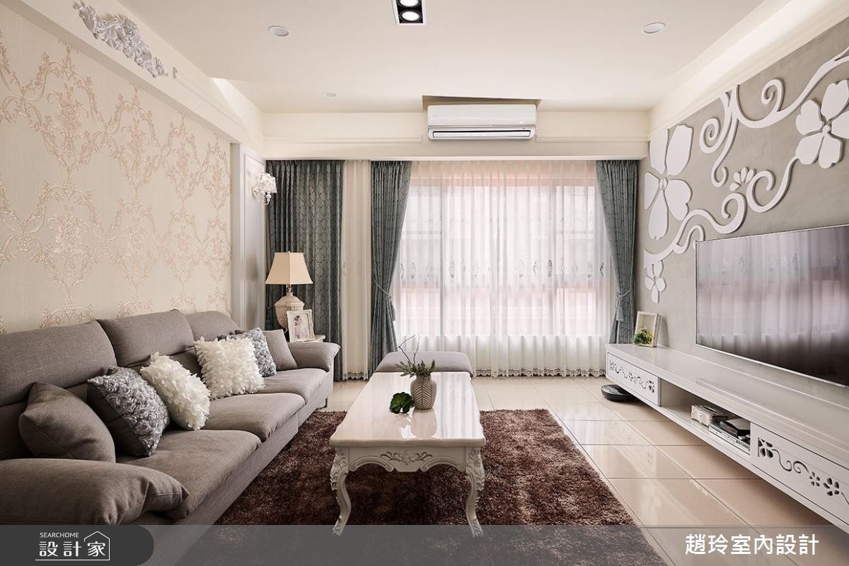 72坪新成屋(5年以下)＿新古典客廳案例圖片＿趙玲室內設計有限公司＿趙玲_43之2