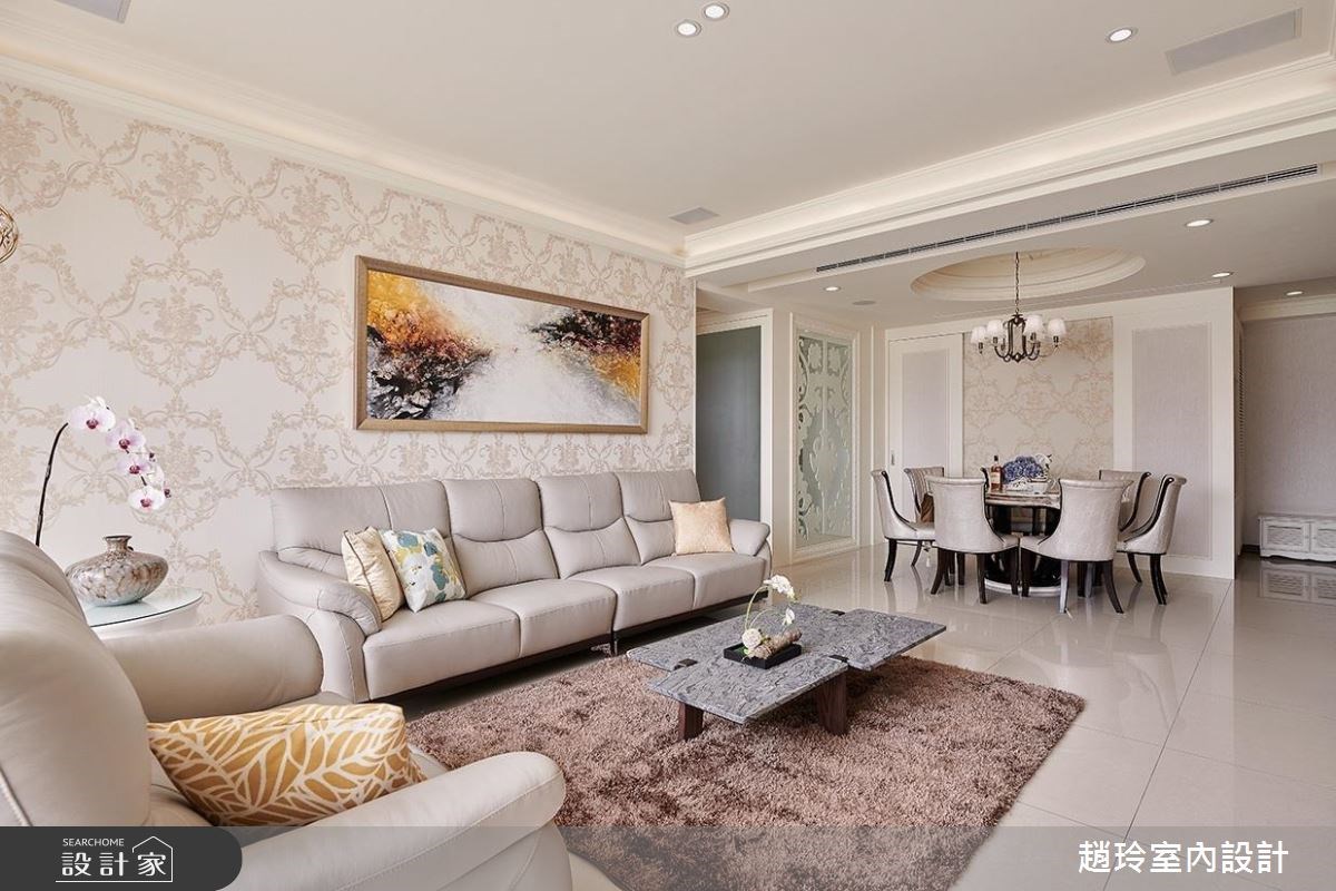 80坪新成屋(5年以下)＿新古典客廳案例圖片＿趙玲室內設計有限公司＿趙玲_44之5