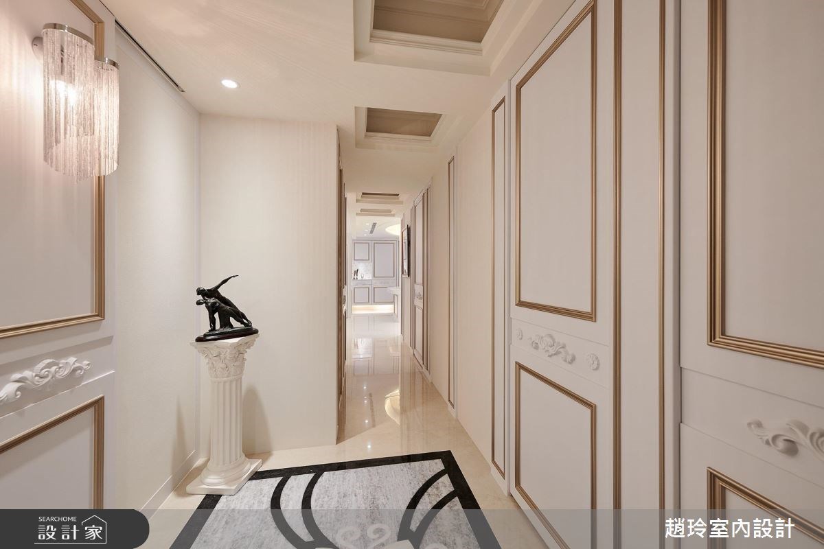 95坪新成屋(5年以下)＿奢華風走廊案例圖片＿趙玲室內設計有限公司＿趙玲_46之15