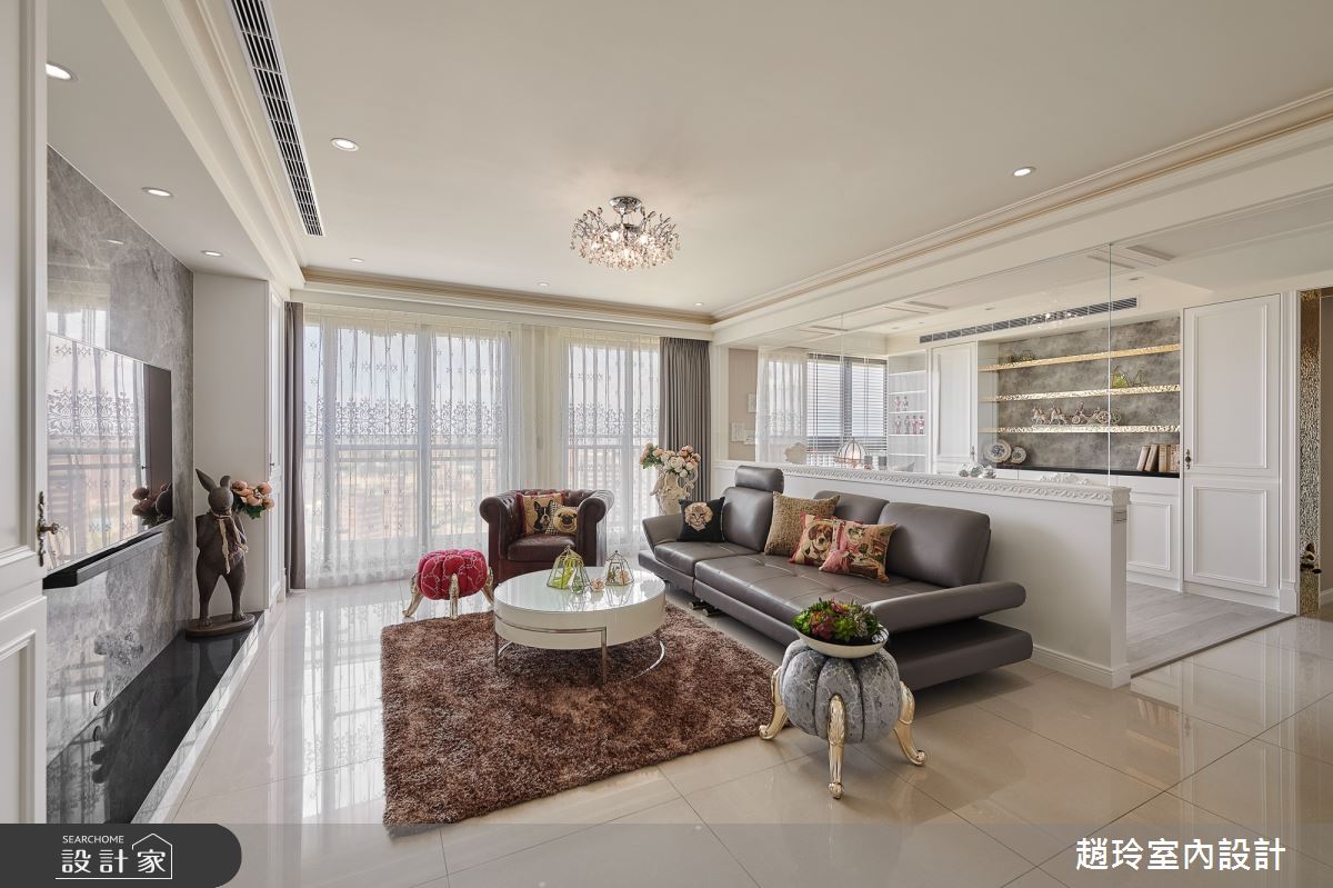 45坪新成屋(5年以下)＿新古典客廳案例圖片＿趙玲室內設計有限公司＿趙玲_54之1