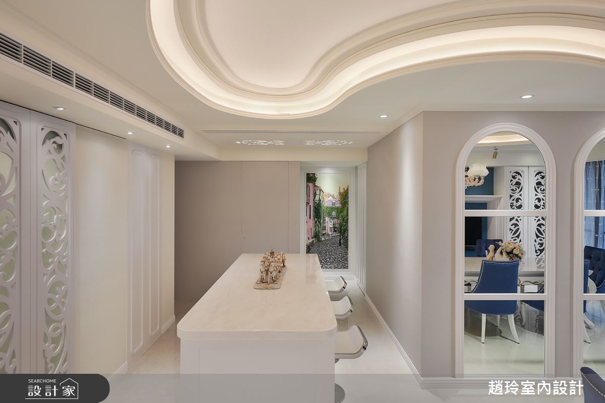 100坪新成屋(5年以下)＿新古典吧檯案例圖片＿趙玲室內設計有限公司＿趙玲_58之4