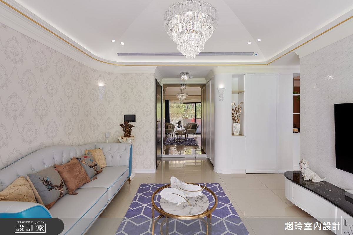 26坪新成屋(5年以下)＿新古典客廳案例圖片＿趙玲室內設計有限公司＿趙玲_59之2