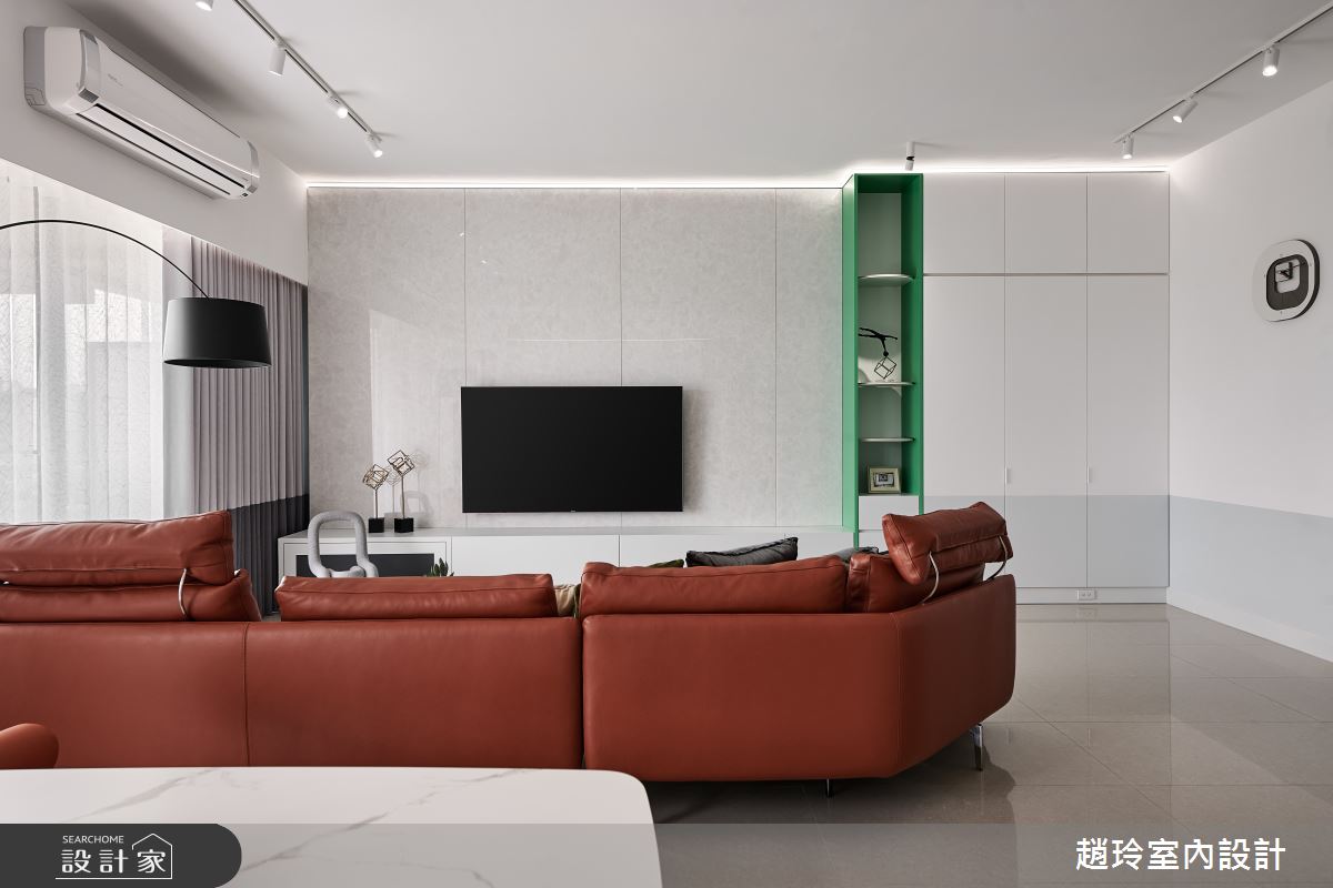 40坪新成屋(5年以下)＿現代風客廳案例圖片＿趙玲室內設計有限公司＿趙玲_62之5