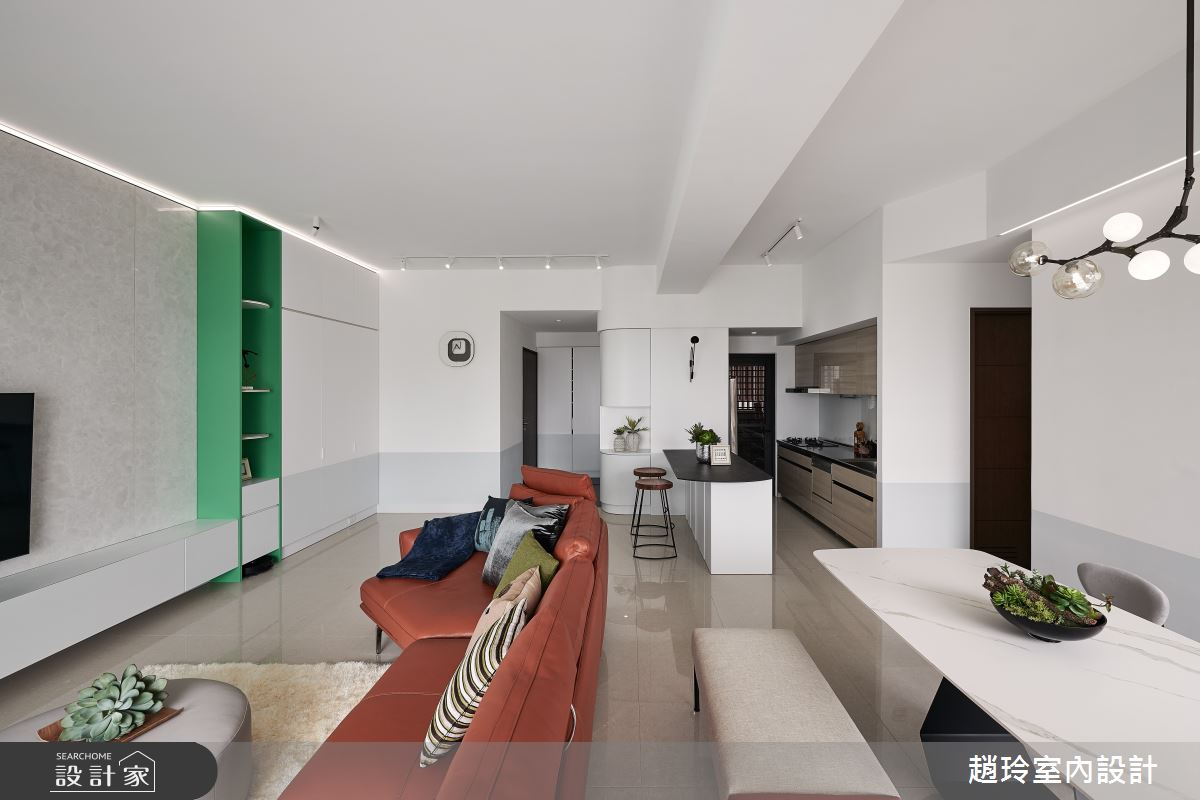 40坪新成屋(5年以下)＿現代風客廳案例圖片＿趙玲室內設計有限公司＿趙玲_62之4