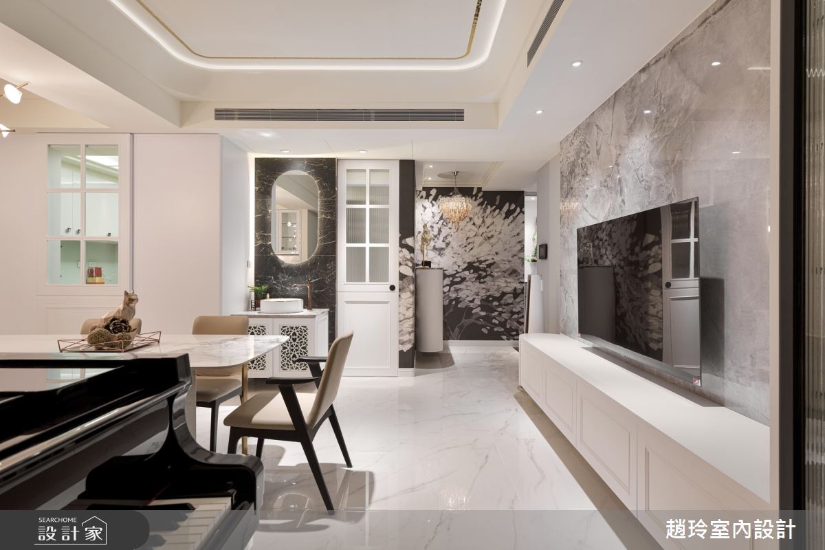 35坪新成屋(5年以下)＿新古典玄關客廳餐廳案例圖片＿趙玲室內設計有限公司＿趙玲_72之6