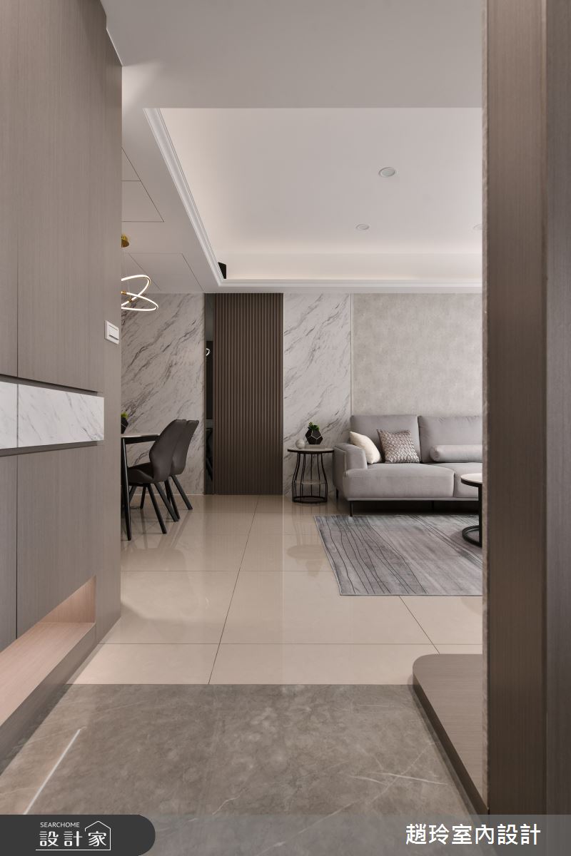 30坪預售屋＿現代風玄關客廳案例圖片＿趙玲室內設計有限公司＿趙玲_75之3