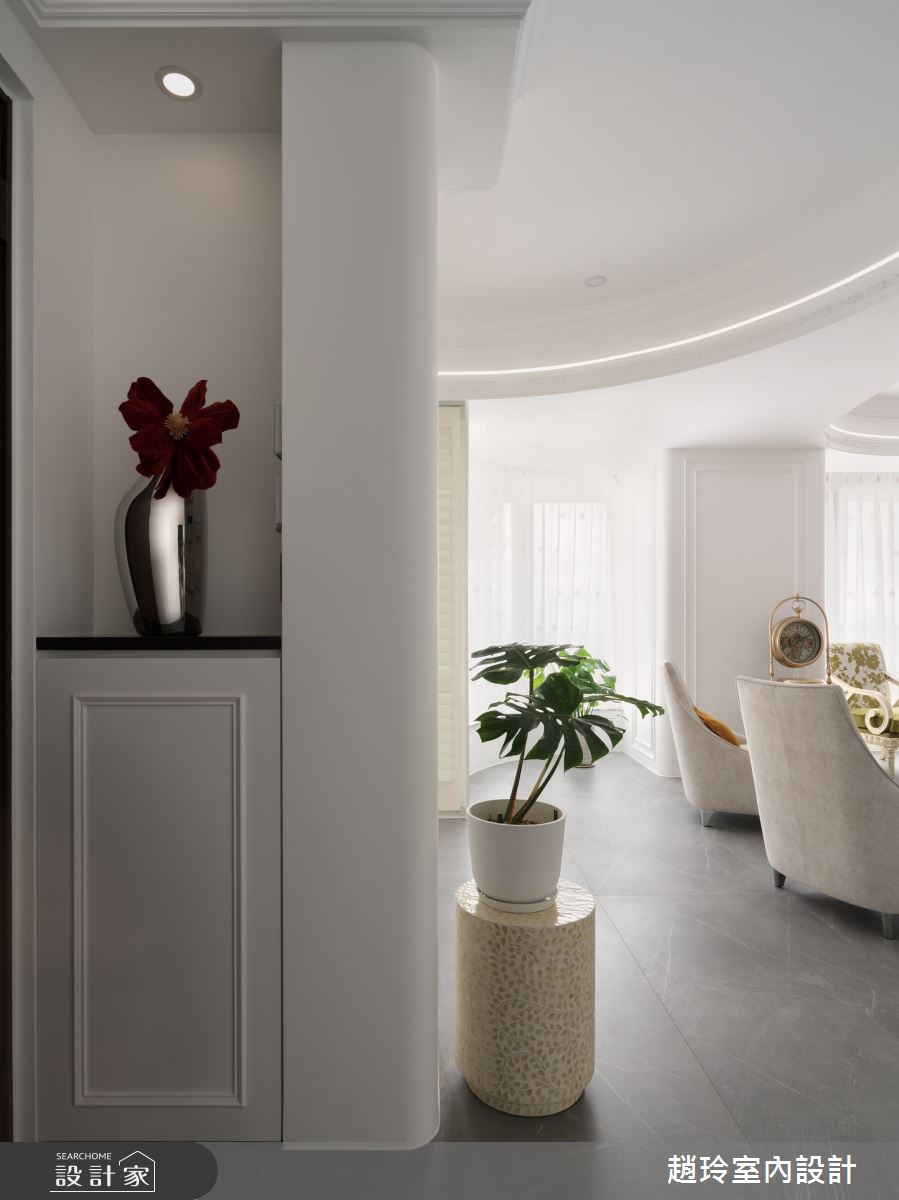 80坪新成屋(5年以下)＿新古典玄關客廳案例圖片＿趙玲室內設計有限公司＿趙玲_78之5