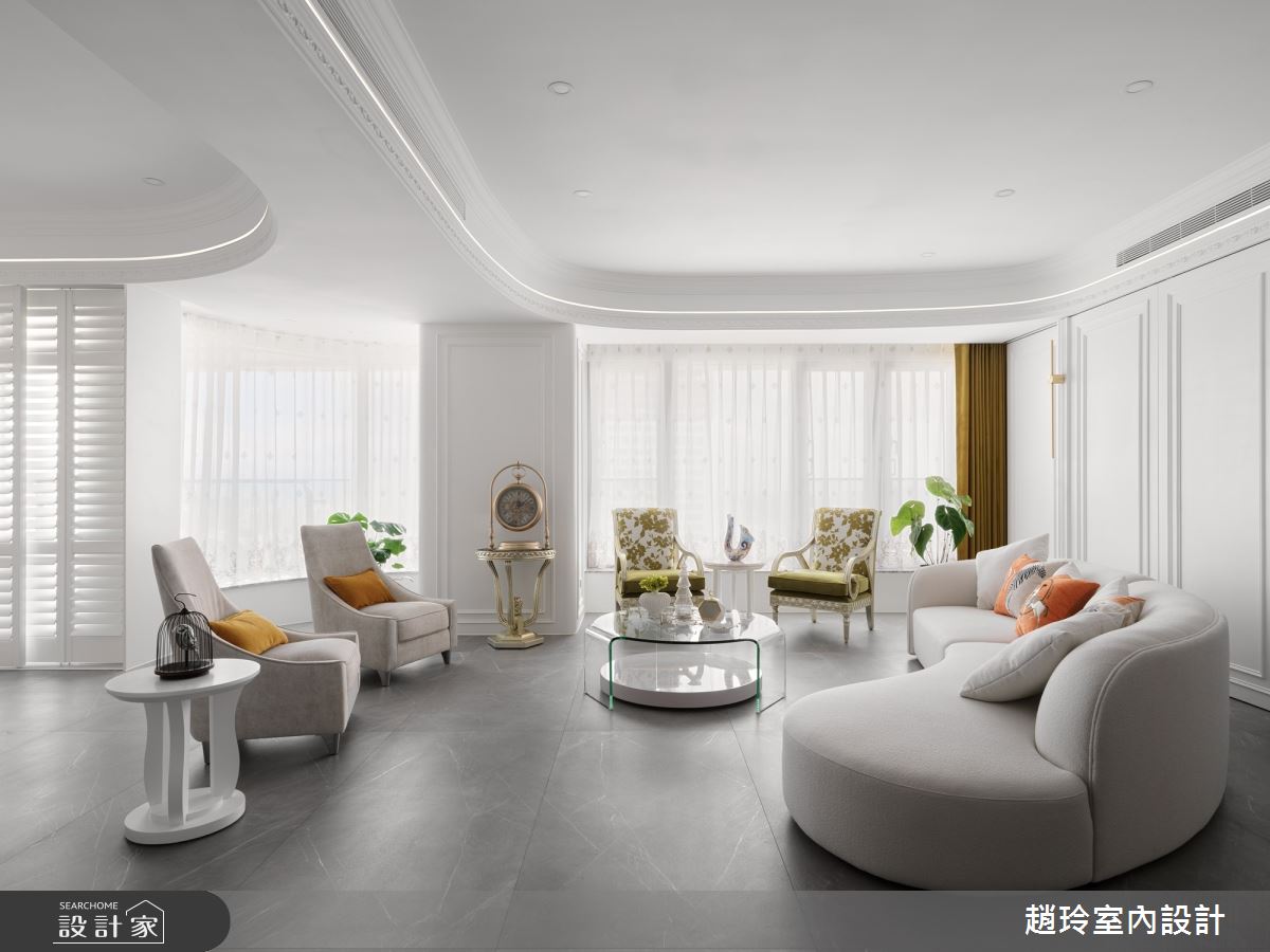 80坪新成屋(5年以下)＿新古典客廳案例圖片＿趙玲室內設計有限公司＿趙玲_78之6