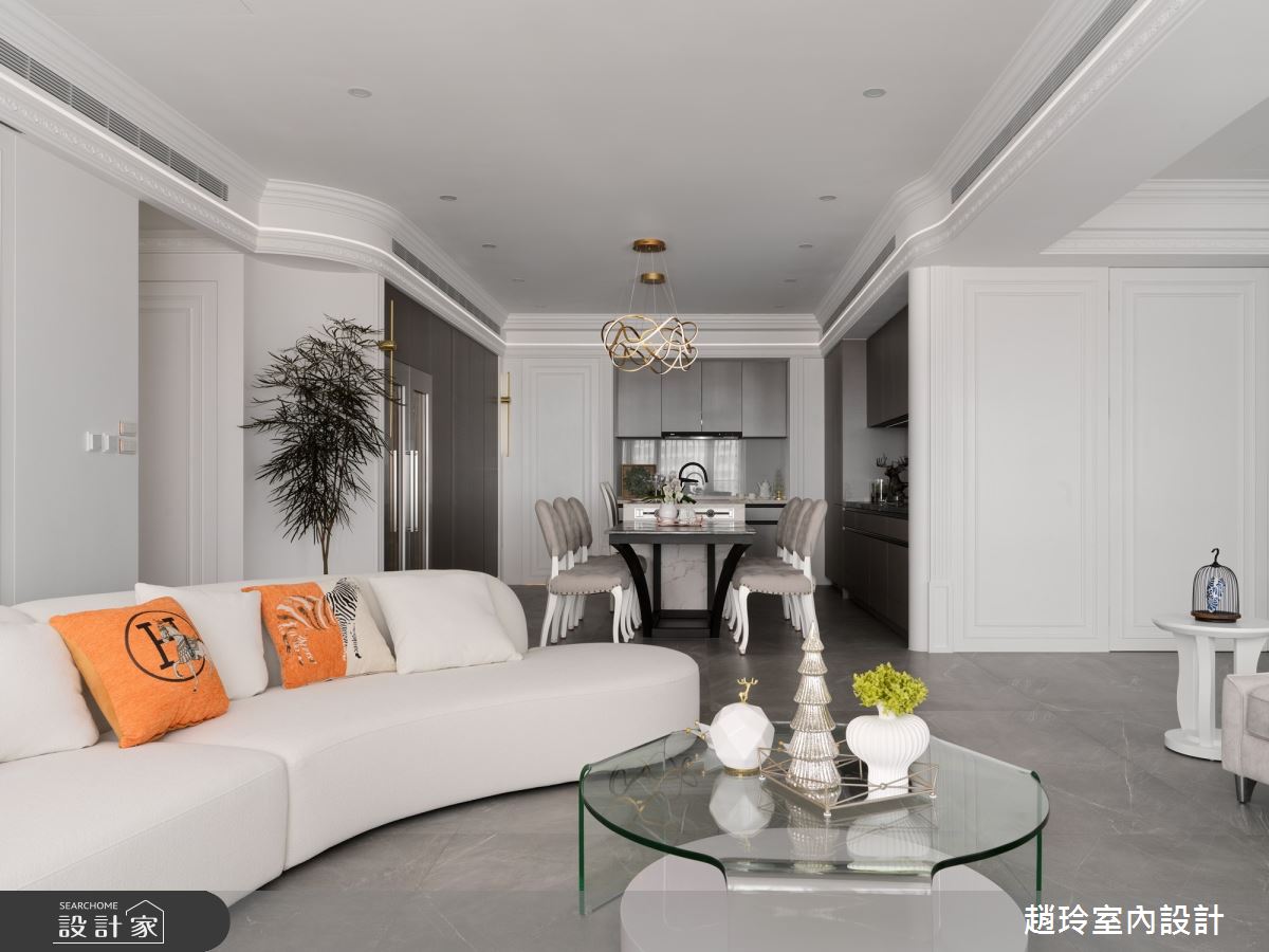 80坪新成屋(5年以下)＿新古典客廳餐廳案例圖片＿趙玲室內設計有限公司＿趙玲_78之11