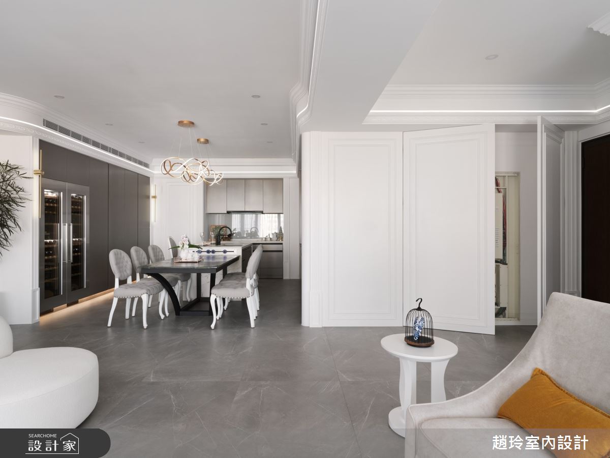 80坪新成屋(5年以下)＿新古典餐廳廚房案例圖片＿趙玲室內設計有限公司＿趙玲_78之10