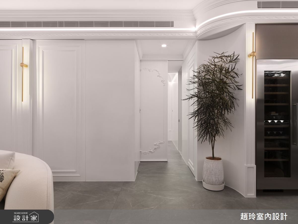80坪新成屋(5年以下)＿新古典客廳走廊案例圖片＿趙玲室內設計有限公司＿趙玲_78之16