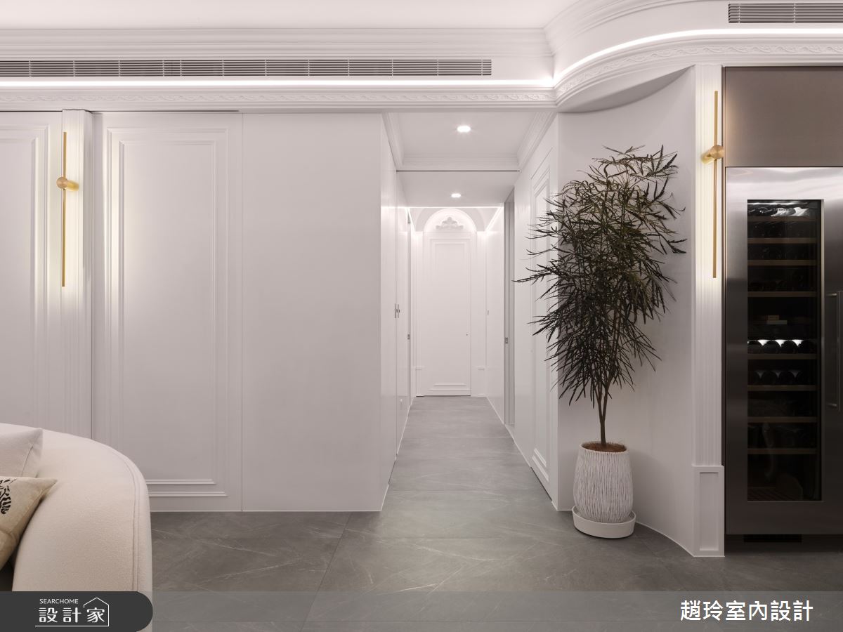 80坪新成屋(5年以下)＿新古典客廳走廊案例圖片＿趙玲室內設計有限公司＿趙玲_78之17