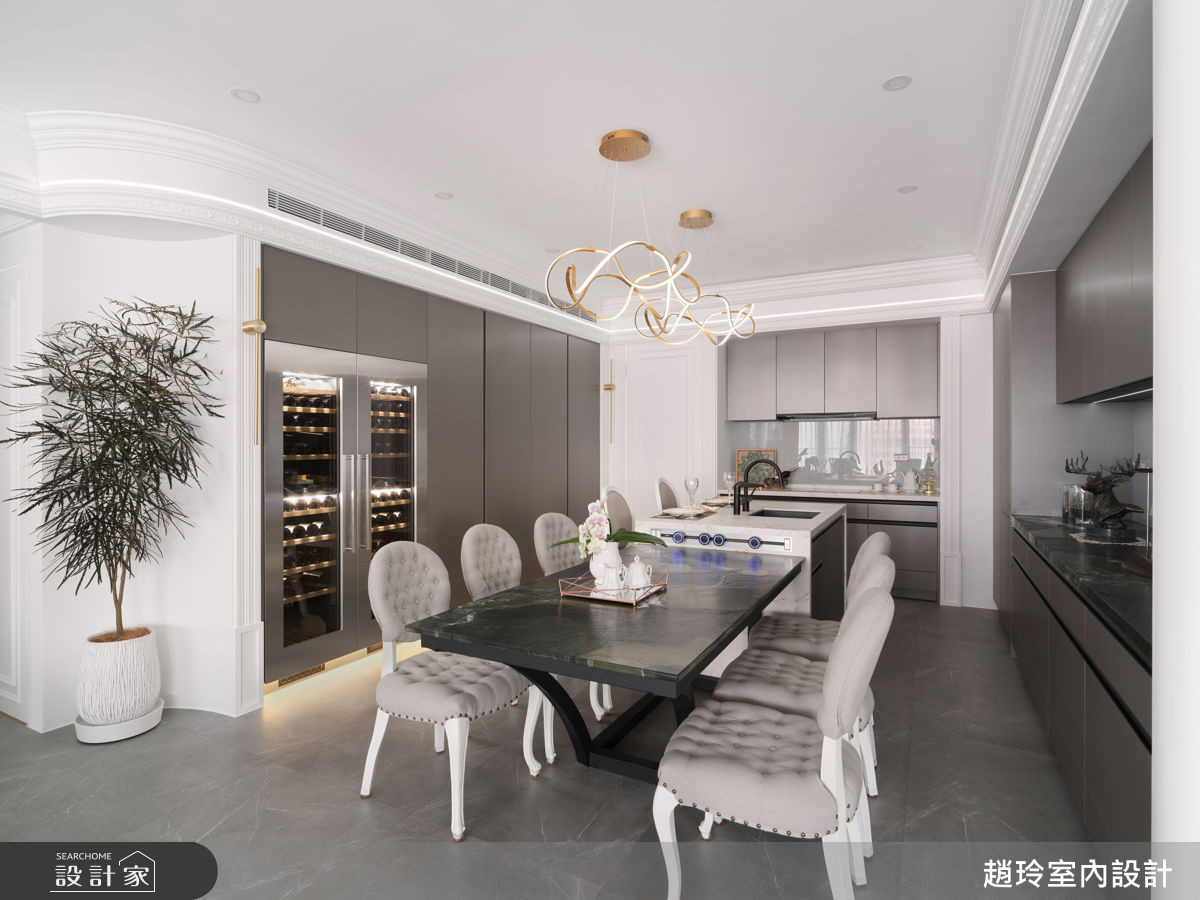 80坪新成屋(5年以下)＿新古典餐廳案例圖片＿趙玲室內設計有限公司＿趙玲_78之8