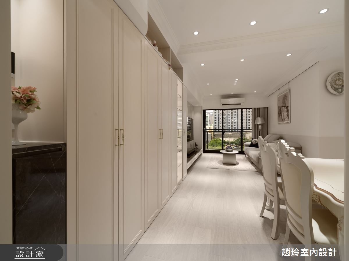 35坪新成屋(5年以下)＿新古典玄關客廳餐廳案例圖片＿趙玲室內設計有限公司＿趙玲_80之3