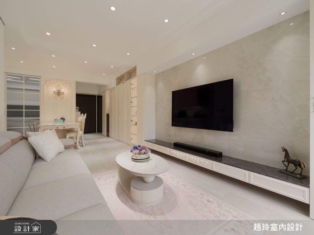 35坪新成屋(5年以下)＿新古典客廳餐廳案例圖片＿趙玲室內設計有限公司＿趙玲_80之9