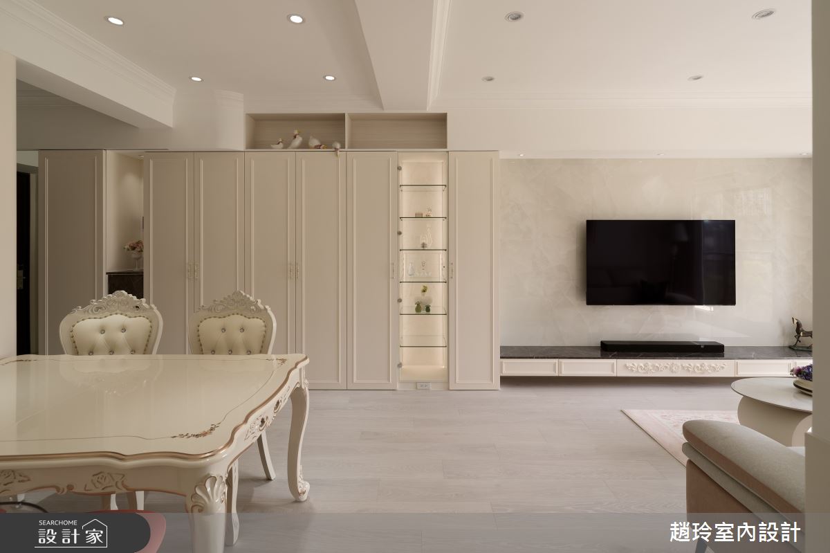 35坪新成屋(5年以下)＿新古典客廳餐廳案例圖片＿趙玲室內設計有限公司＿趙玲_80之10