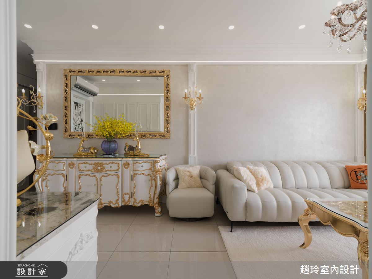 30坪新成屋(5年以下)＿新古典客廳案例圖片＿趙玲室內設計有限公司＿趙玲_81之12