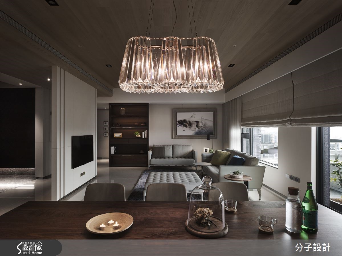 50坪新成屋(5年以下)＿現代風玄關客廳餐廳案例圖片＿分子設計＿分子_17之9