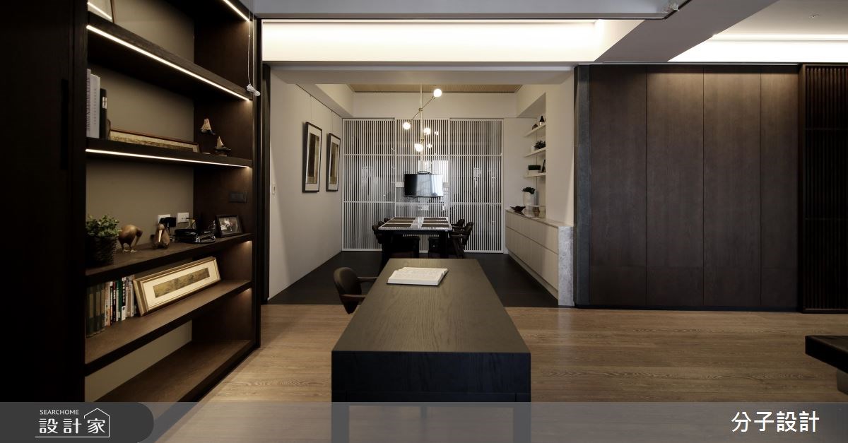 60坪新成屋(5年以下)＿人文禪風客廳餐廳書房案例圖片＿分子設計＿分子_24之19