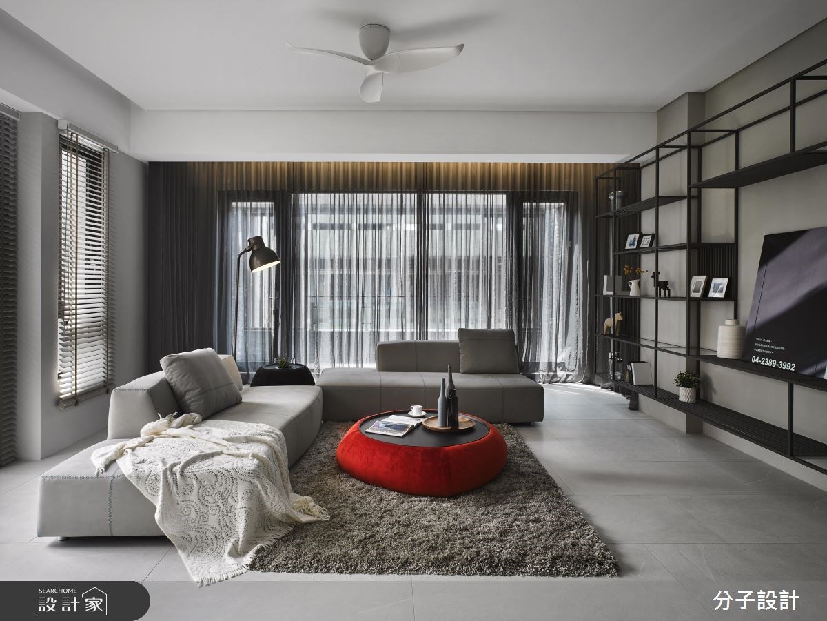 50坪新成屋(5年以下)＿現代風客廳案例圖片＿分子設計＿分子_27之4