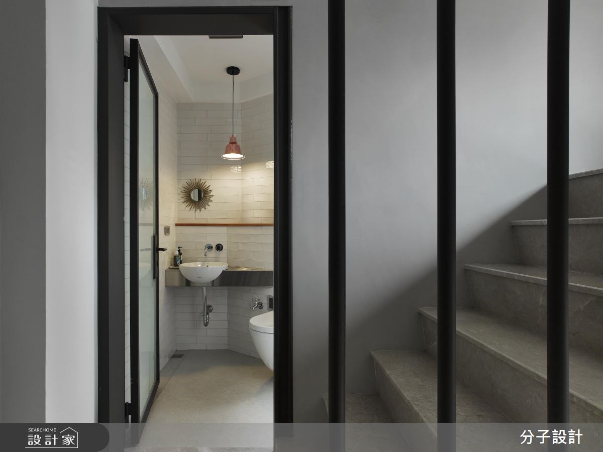 50坪新成屋(5年以下)＿現代風浴室樓梯案例圖片＿分子設計＿分子_27之16