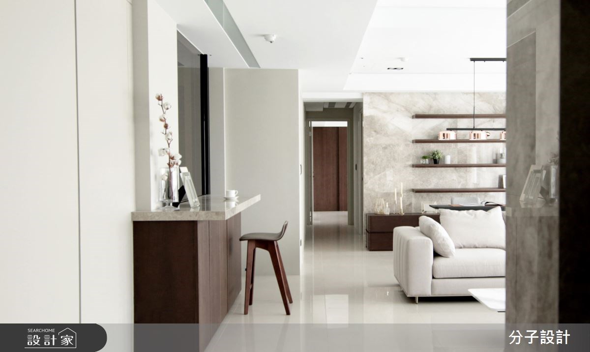 33坪新成屋(5年以下)＿現代風玄關客廳走廊案例圖片＿分子設計＿分子_29之1