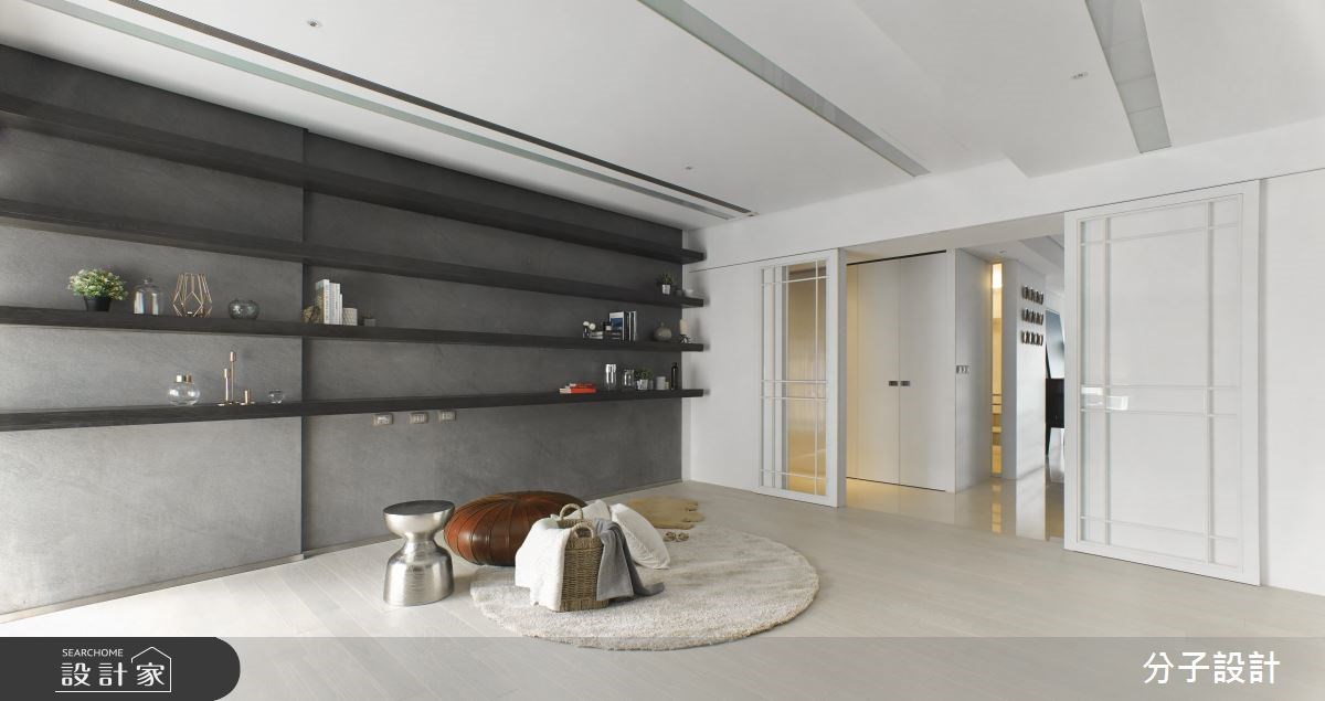 80坪中古屋(5~15年)＿現代風書房走廊案例圖片＿分子設計＿分子_30之20