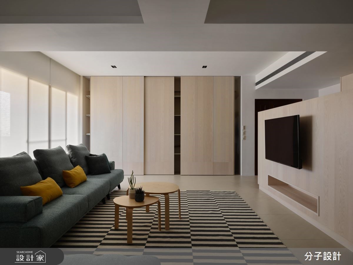 50坪老屋(16~30年)＿簡約風客廳案例圖片＿分子設計＿分子_33之5