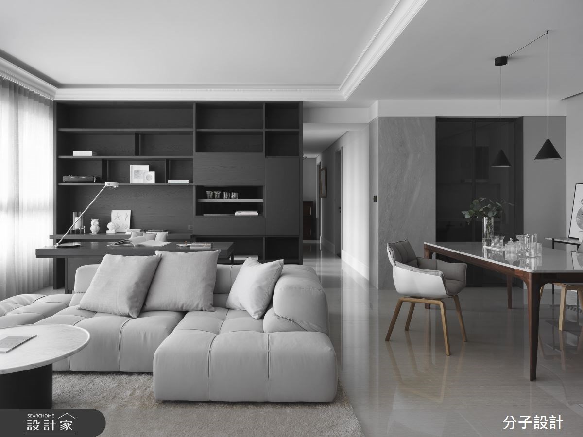 40坪新成屋(5年以下)＿現代風客廳餐廳工作區案例圖片＿分子設計＿分子_36之6