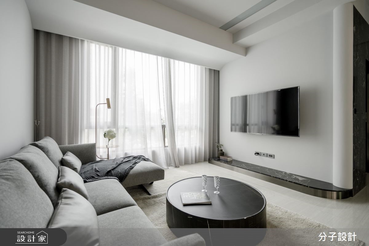 60坪新成屋(5年以下)＿現代風客廳案例圖片＿分子設計＿分子_40之1