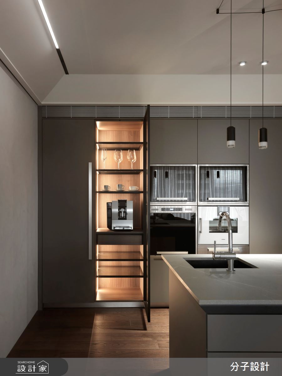 40坪新成屋(5年以下)＿現代風餐廳廚房中島案例圖片＿分子設計＿分子_50之15