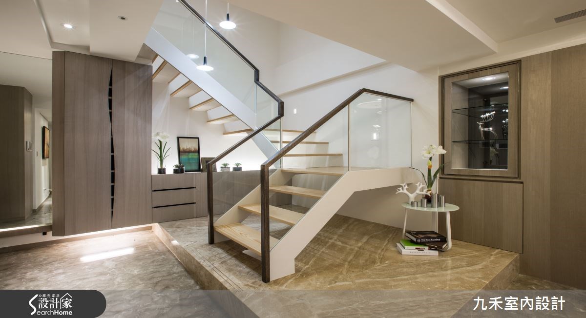 128坪新成屋(5年以下)＿現代風樓梯案例圖片＿九禾室內設計＿九禾_08之23