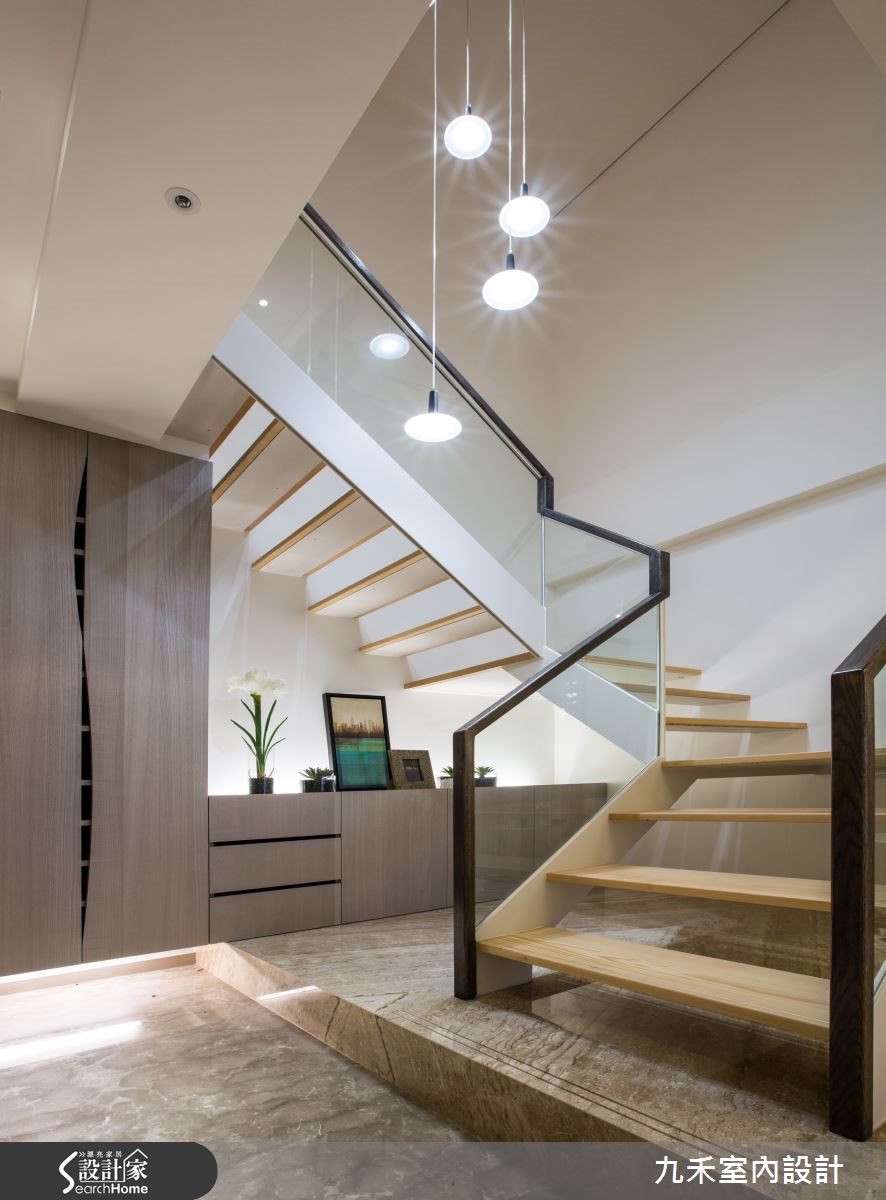 128坪新成屋(5年以下)＿現代風樓梯案例圖片＿九禾室內設計＿九禾_08之24