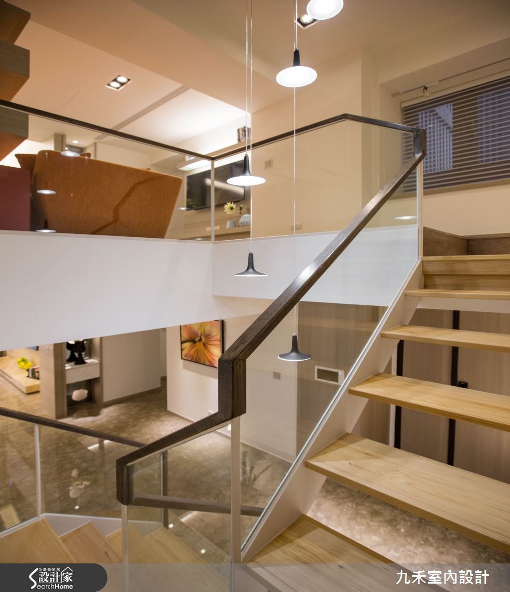 128坪新成屋(5年以下)＿現代風樓梯案例圖片＿九禾室內設計＿九禾_08之27
