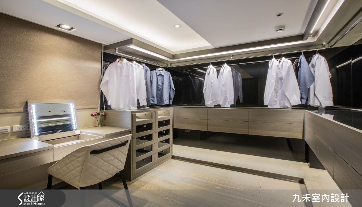 128坪新成屋(5年以下)＿現代風更衣間案例圖片＿九禾室內設計＿九禾_08之51