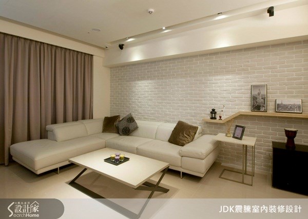 35坪新成屋(5年以下)＿簡約風客廳案例圖片＿震騰室內裝修設計工程有限公司＿震騰_02之2