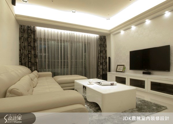 30坪新成屋(5年以下)＿新古典客廳案例圖片＿震騰室內裝修設計工程有限公司＿震騰_04之4