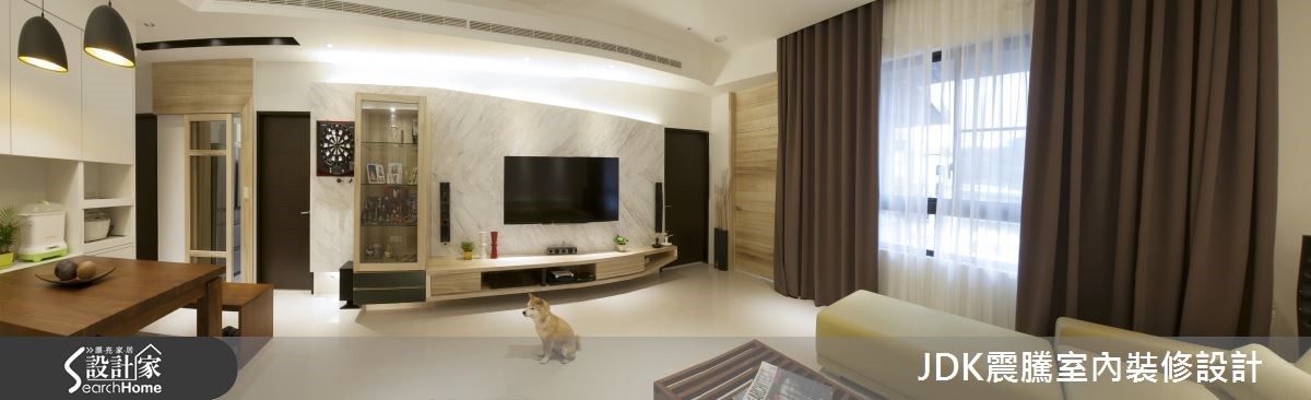 35坪新成屋(5年以下)＿混搭風客廳案例圖片＿震騰室內裝修設計工程有限公司＿震騰_08之25