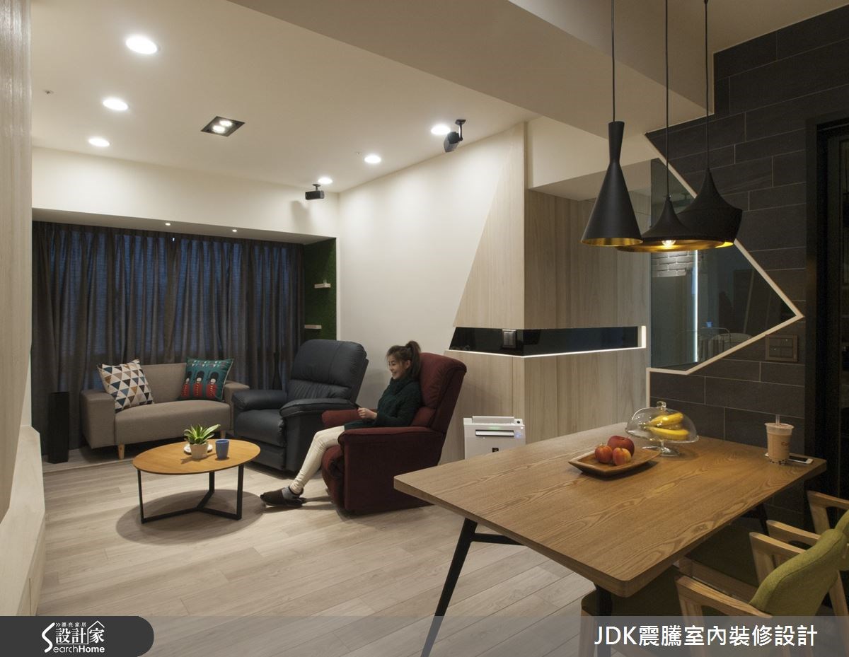 25坪新成屋(5年以下)＿北歐風餐廳案例圖片＿震騰室內裝修設計工程有限公司＿震騰_12之12