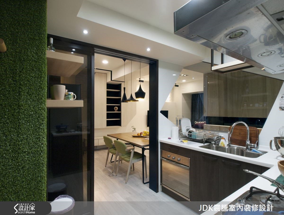 25坪新成屋(5年以下)＿北歐風廚房案例圖片＿震騰室內裝修設計工程有限公司＿震騰_12之30