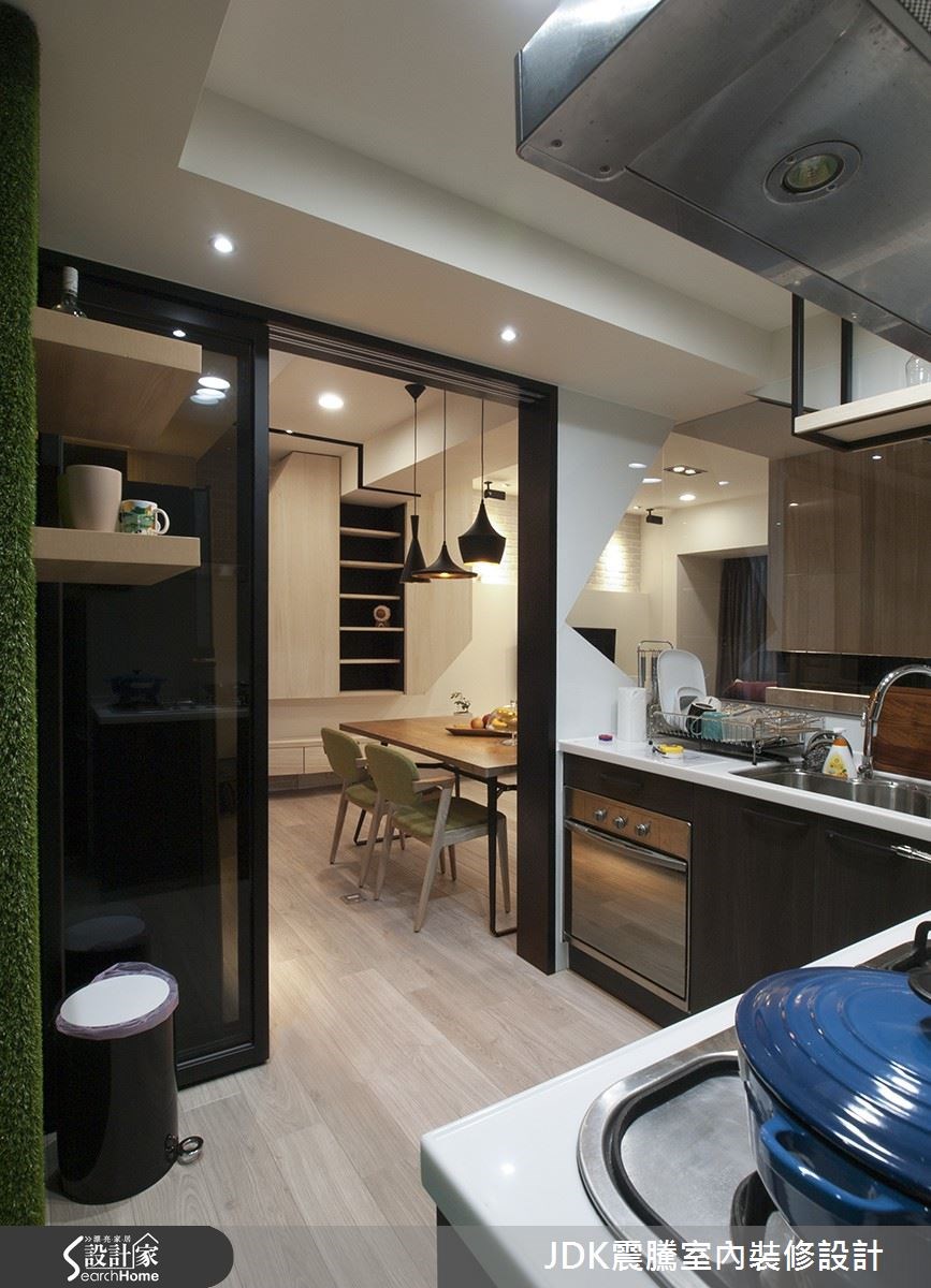 25坪新成屋(5年以下)＿北歐風廚房案例圖片＿震騰室內裝修設計工程有限公司＿震騰_12之31