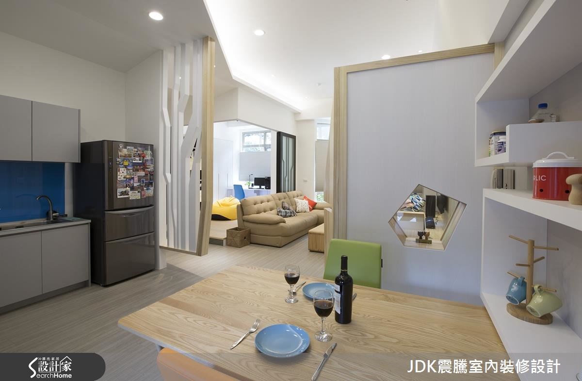 35坪中古屋(5~15年)＿現代風餐廳廚房案例圖片＿震騰室內裝修設計工程有限公司＿震騰_15之14
