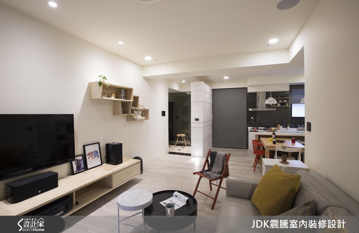 22坪新成屋(5年以下)＿現代風客廳餐廳案例圖片＿震騰室內裝修設計工程有限公司＿震騰_19之17