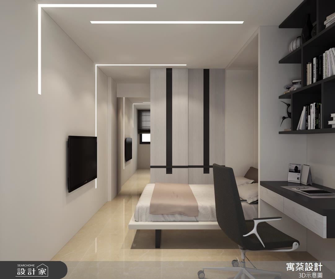 20坪新成屋(5年以下)＿混搭風臥室案例圖片＿寓朵設計＿寓朵_31之4