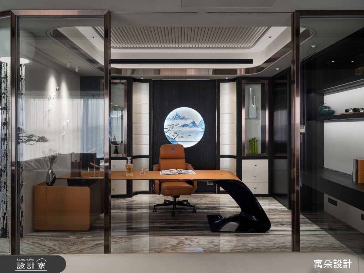 100坪新成屋(5年以下)＿新中式風書房案例圖片＿寓朵設計＿寓朵_39之11