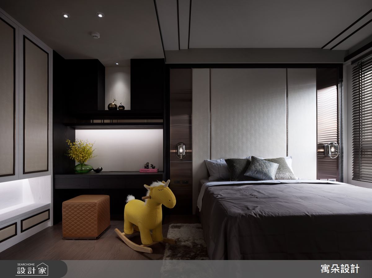 100坪新成屋(5年以下)＿新中式風臥室案例圖片＿寓朵設計＿寓朵_39之27