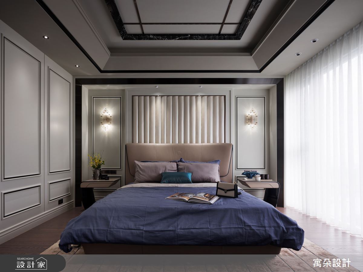 100坪新成屋(5年以下)＿新中式風臥室案例圖片＿寓朵設計＿寓朵_39之19