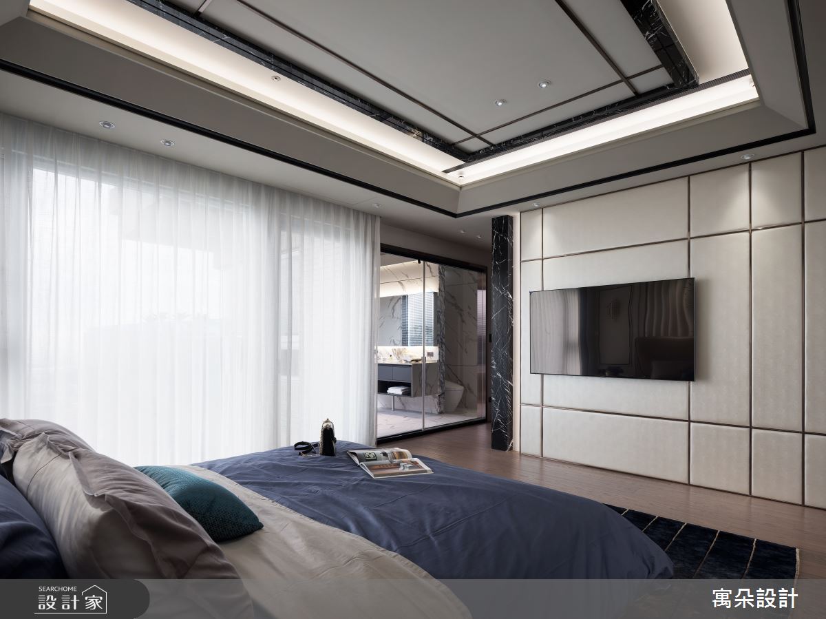 100坪新成屋(5年以下)＿新中式風臥室案例圖片＿寓朵設計＿寓朵_39之21