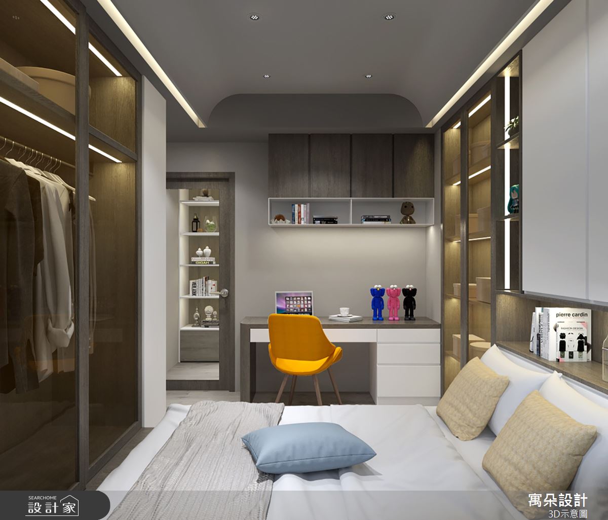 56坪新成屋(5年以下)＿新古典臥室案例圖片＿寓朵設計＿寓朵_40之9