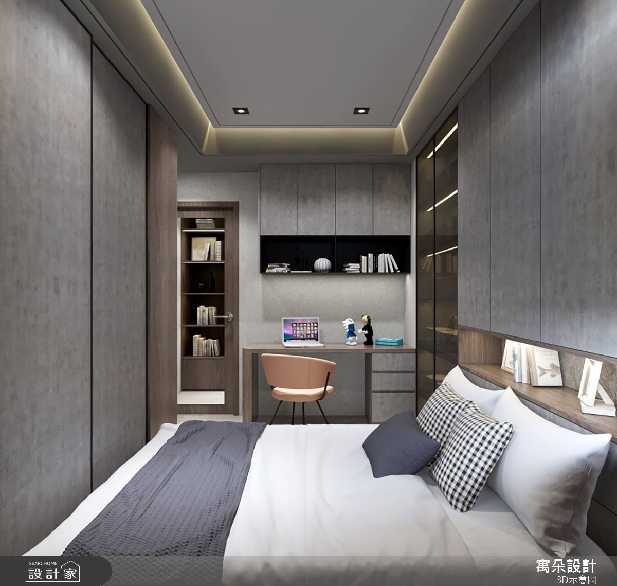 56坪新成屋(5年以下)＿新古典臥室案例圖片＿寓朵設計＿寓朵_40之11